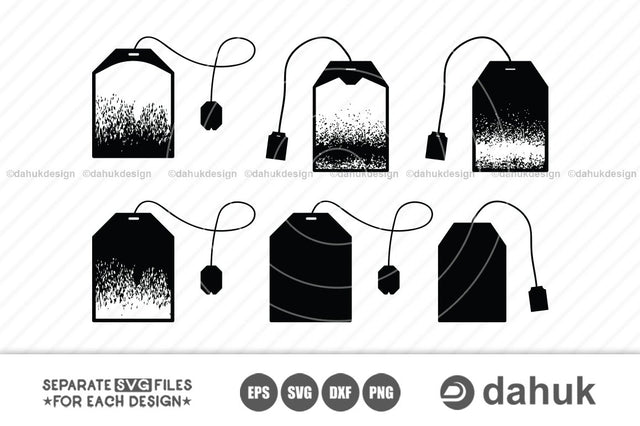 Tea bag svg, Tea drink svg, Drink clipart, Tee svg, Cut file, for silhouette, svg, eps, dxf, png, clipart, cricut design space SVG dahukdesign 