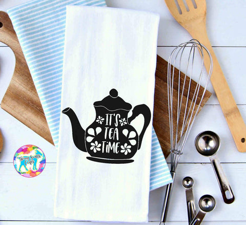 Tea Kettle - It's Tea Time - SVG file SVG Twiggy Smalls Crafts 