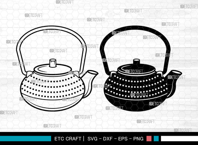 Tea Kettle SVG, Tea Pot Svg, Electric Kettle Svg, Boiling Kettle Svg, Kettle Svg, Tea Kettle Svg SVG ETC Craft 