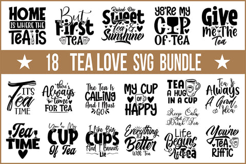 Tea lover SVG bundle SVG nirmal108roy 