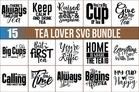 Tea Lover SVG Bundle SVG nirmal108roy 