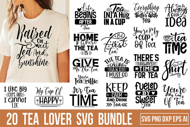 Tea Lover SVG Bundle SVG nirmal108roy 