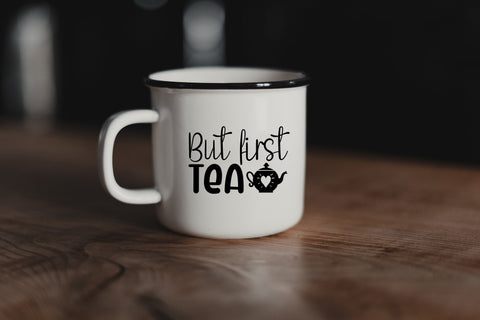 Tea Lover SVG Bundle, Tea SVG Cut Files for Cricut & Silhouette, Tea Quotes SVG, Tea Sayings SVG SVG HappyDesignStudio 