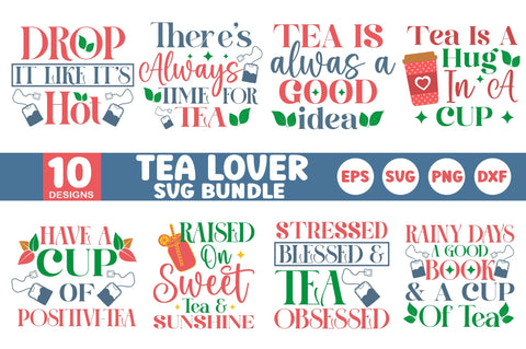 Tea Lovers SVG Design Bundle SVG SH_Tee store 