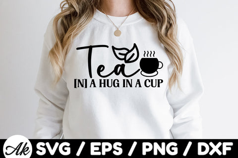 Tea [n] a hug in a cup svg SVG akazaddesign 