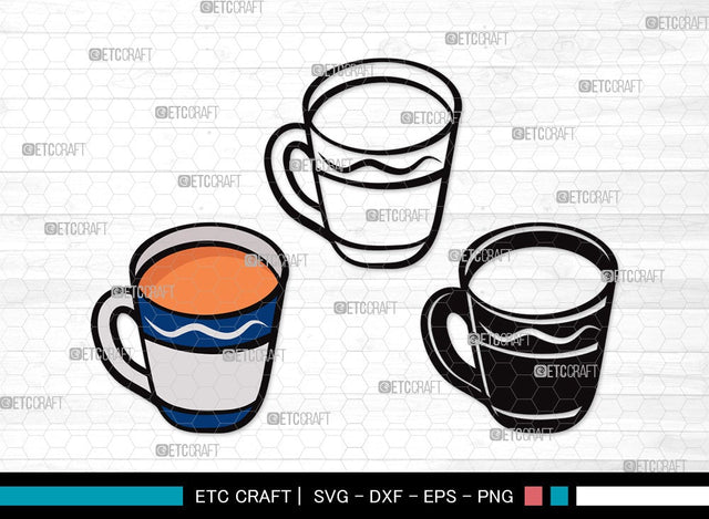 Tea Set SVG Cut File | Tea Cup Svg | Tea Pot Svg | Tea Kettle Svg | Tea Set Clipart SVG ETC Craft 