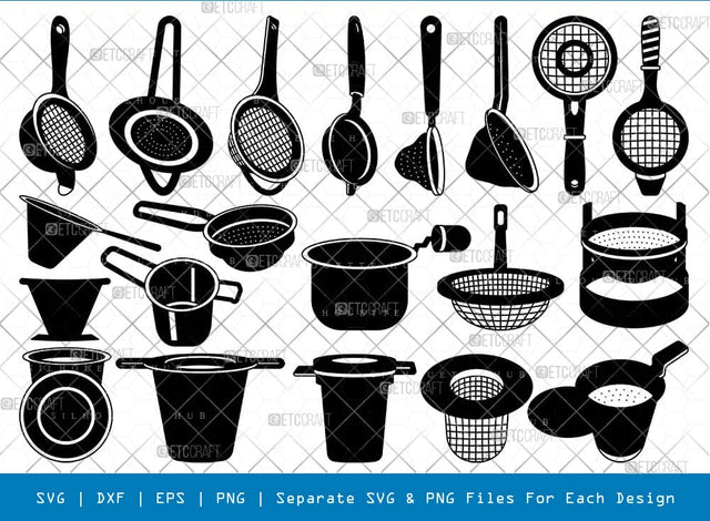 Tea Strainer Silhouette Svg Cricut Cut Files Png Bundle, SB01023 SVG ETC Craft 