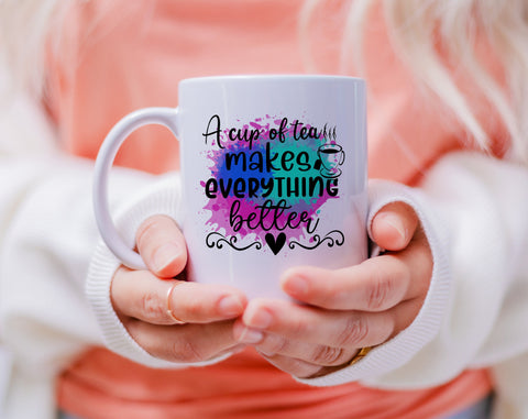 Tea Sublimation Designs Bundle, 20 Designs, Tea Lover PNG Files For Sublimation, Tea Sublimation Files, Tea Drinking PNG Sublimation HappyDesignStudio 