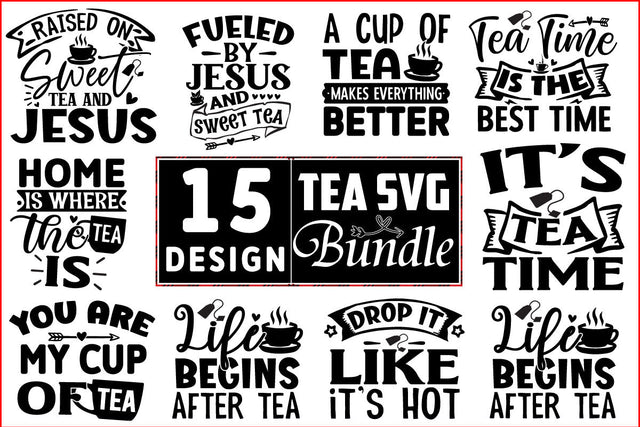Tea SVG Design Bundle SVG CraftingStudio 