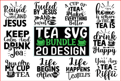 Tea SVG design Bundle SVG CraftingStudio 