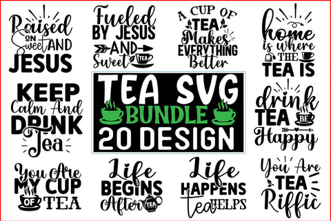 Tea SVG design Bundle SVG CraftingStudio 