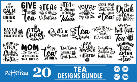 Tea SVG Designs Bundle SVG PatternFeed8 