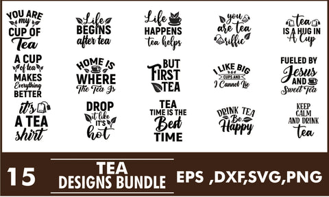 Tea SVG Designs Bundle SVG PatternFeed8 