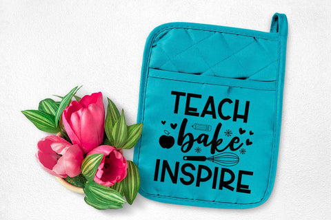 Teach Bake Repeat SVG I Christmas Pot Holders Teachers SVG SVG Happy Printables Club 