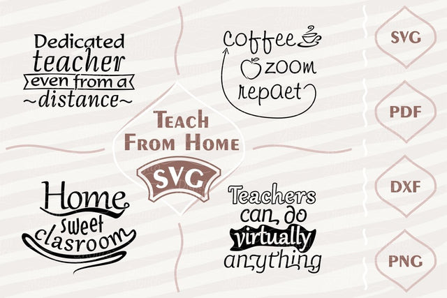 Teach from home - SVG bundle SVG Digital Mojito 