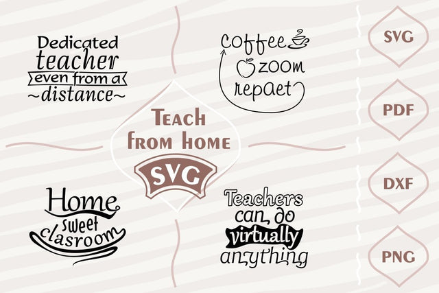 Teach from home SVG bundle SVG Digital Mojito 