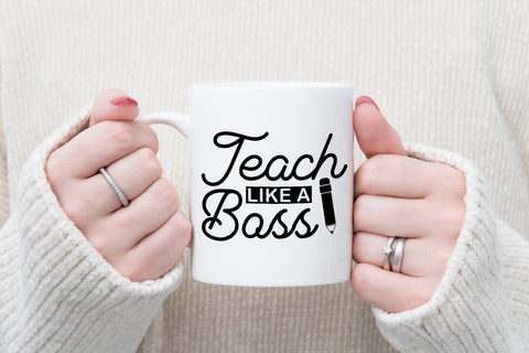 Teach Like a Boss SVG - Teacher SVG SVG CraftLabSVG 