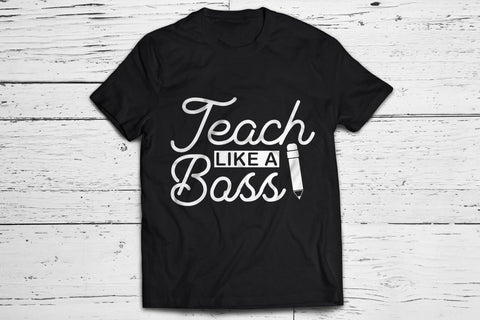 Teach Like a Boss SVG - Teacher SVG SVG CraftLabSVG 