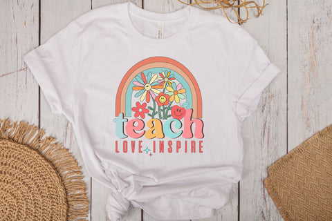 Teach Love Inspire PNG Design Sublimation Rupkotha 