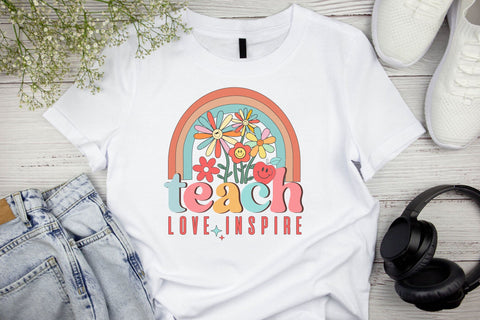 Teach Love Inspire PNG Design Sublimation Rupkotha 