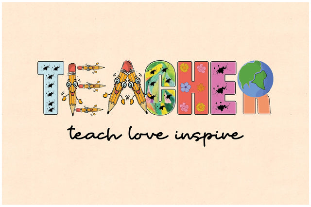 Teach Love Inspire Sublimation Sublimation Jagonath Roy 