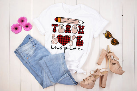 Teach Love Inspire Sublimation Sublimation Rupkotha 