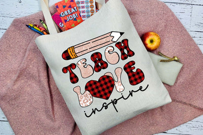Teach Love Inspire Sublimation Sublimation Rupkotha 