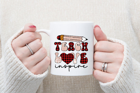 Teach Love Inspire Sublimation Sublimation Rupkotha 
