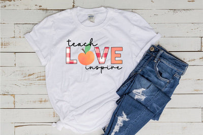 Teach Love Inspire Sublimation Sublimation SVGista 