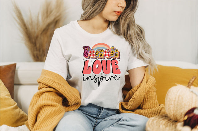 Teach Love Inspire Sublimation SVGArt 