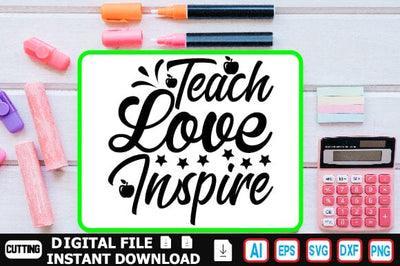 Teach Love Inspire SVG Craftlabsvg24 