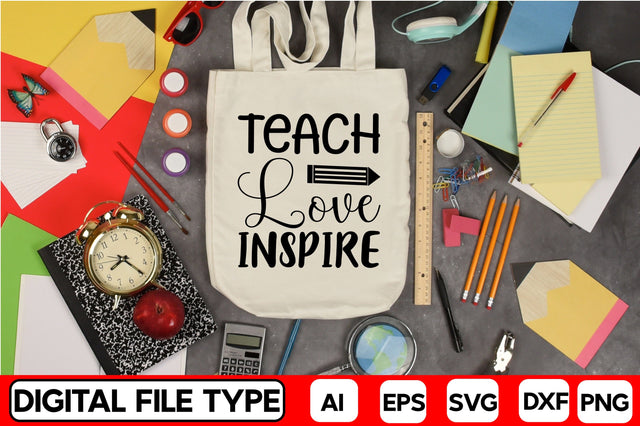 Teach Love Inspire SVG CraftlabSvg29 