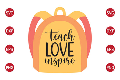 Teach Love Inspire SVG CraftlabSvg29 