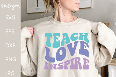 Teach Love Inspire SVG Cut File Free For Commercial Use SVG Sintegra 