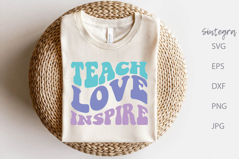 Teach Love Inspire SVG Cut File Free For Commercial Use SVG Sintegra 