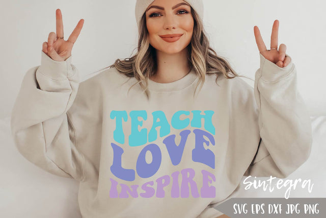Teach Love Inspire SVG Cut File Free For Commercial Use SVG Sintegra 