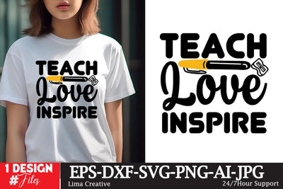 Teach Love Inspire SVG Cute File SVG Insomnia Std 