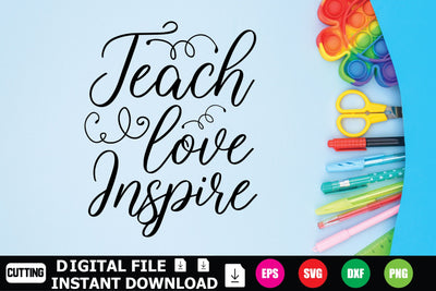 Teach Love Inspire SVG Shahin alam 