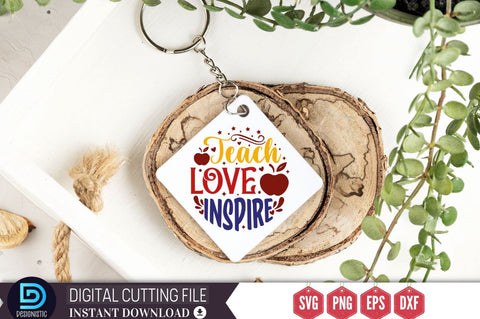Teach love inspire SVG SVG DESIGNISTIC 