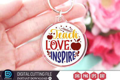 Teach love inspire SVG SVG DESIGNISTIC 