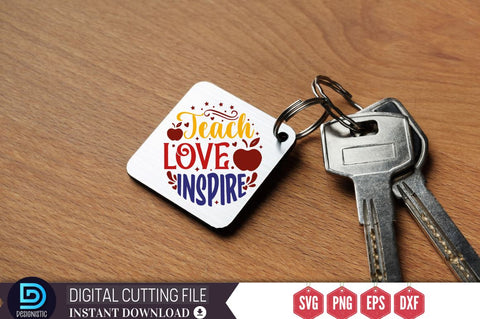 Teach love inspire SVG SVG DESIGNISTIC 