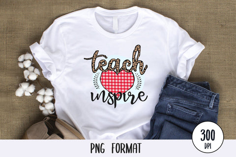 Teach Love Inspire, Teacher Sublimation PNG SVG futivesvg 