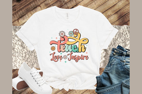 Teach Love Inspire Teacher Sublimation Sublimation designartist 