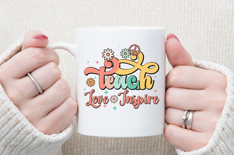Teach Love Inspire Teacher Sublimation Sublimation designartist 
