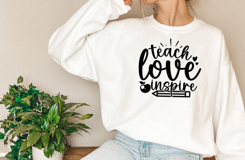 Teach love inspire, teacher svg designs SVG MD mominul islam 