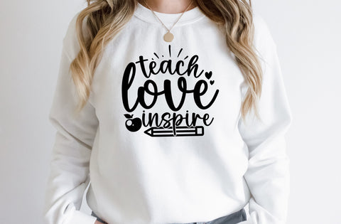 Teach love inspire, teacher svg designs SVG MD mominul islam 