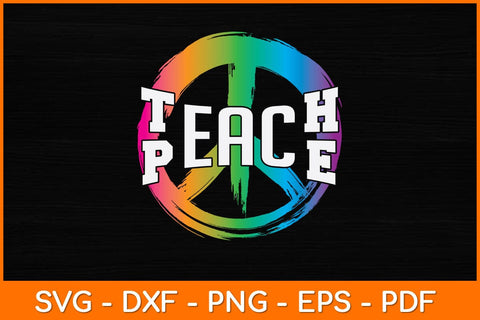Teach Peace Svg Design SVG artprintfile 