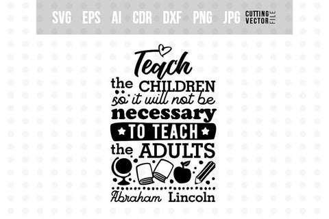 Teach the children SVG SVG VectorSVGdesign 