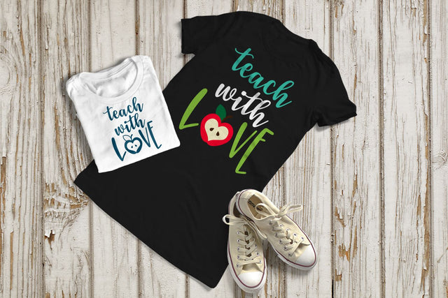 Teach with Love SVG SVG Designed by Geeks 