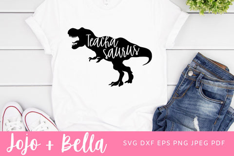 Teachasaurus SVG, Teacher Svg, School svg, Back to School Svg, Dinosaur Svg, Svg, Svg files for Cricut, Sublimation Designs Downloads SVG Jojo&Bella 
